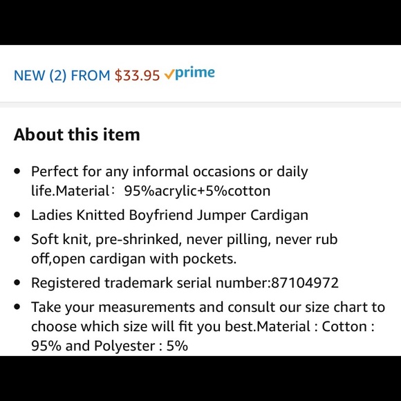 Grey, Chunky, Open, Boho Cardigan - L - Picture 4 of 4